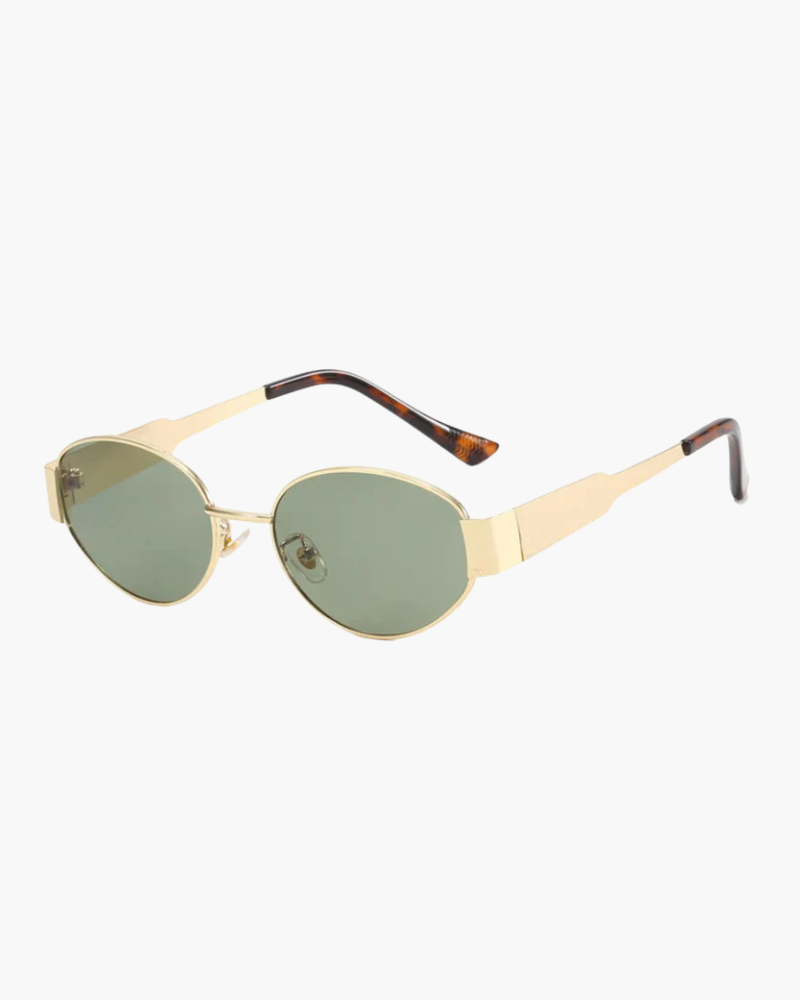 Stylish Emerald-Tinted Sunglasses