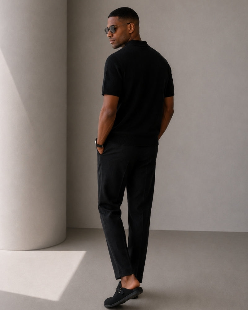 Marbella Classic Zip-Up Polo Shirt