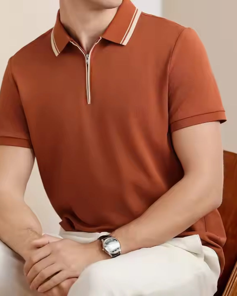 Ridgeway Classic Zip-Up Polo Shirt