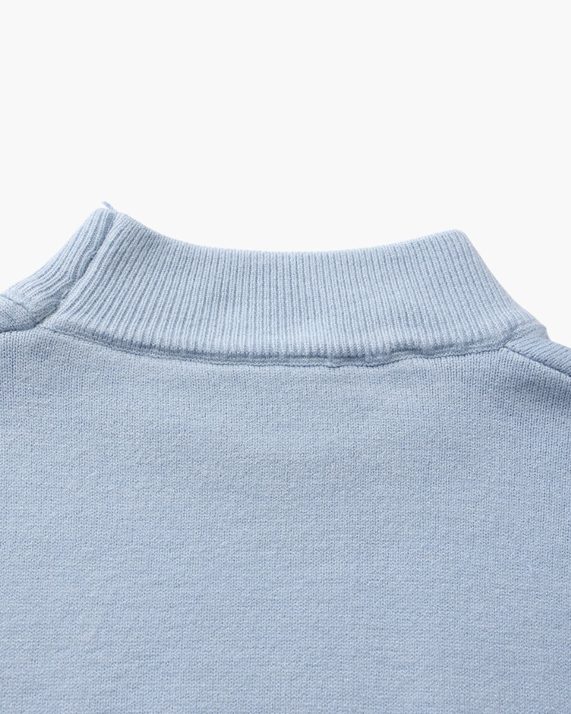 Cozy Essential Ribbed Mock-Neck Sweater