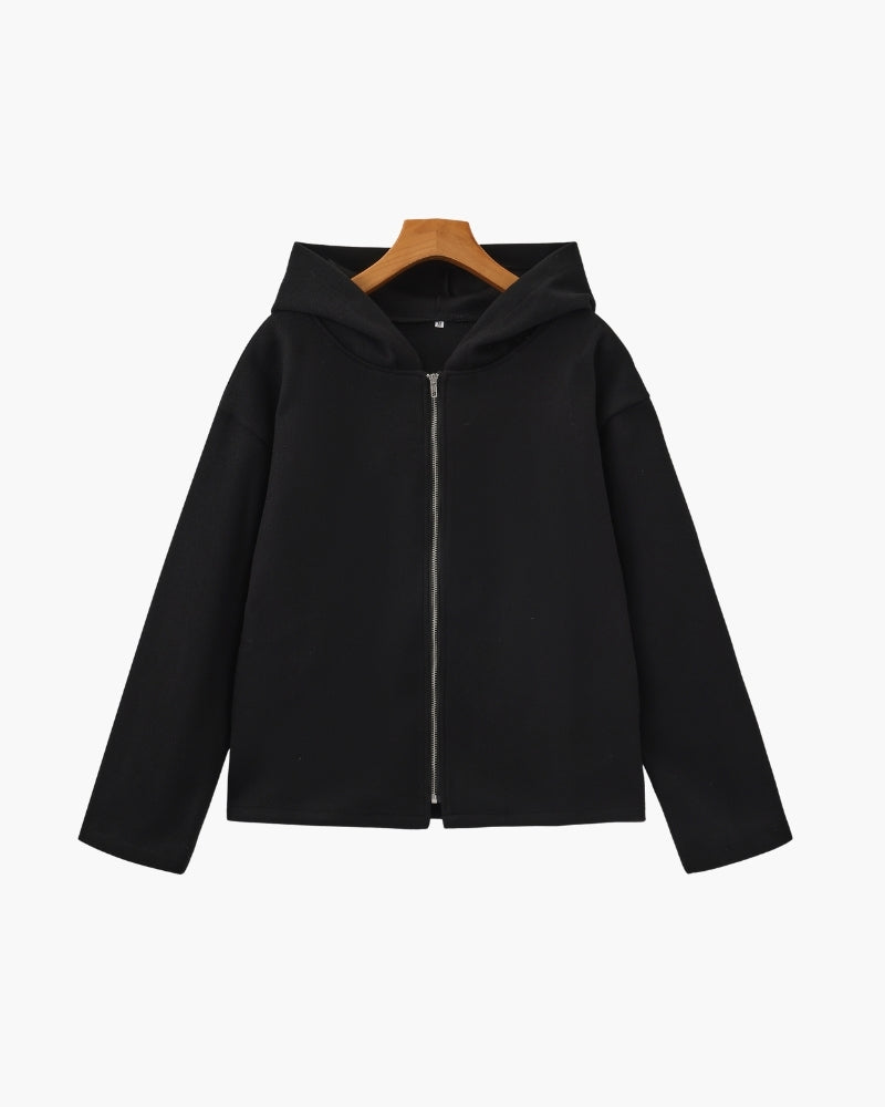 Marlow Wool Zip-Up Coat