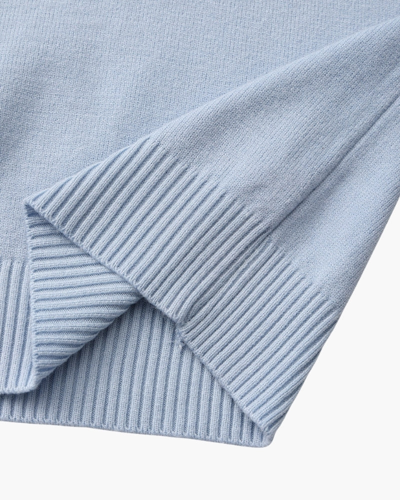 Cozy Essential Ribbed Mock-Neck Sweater