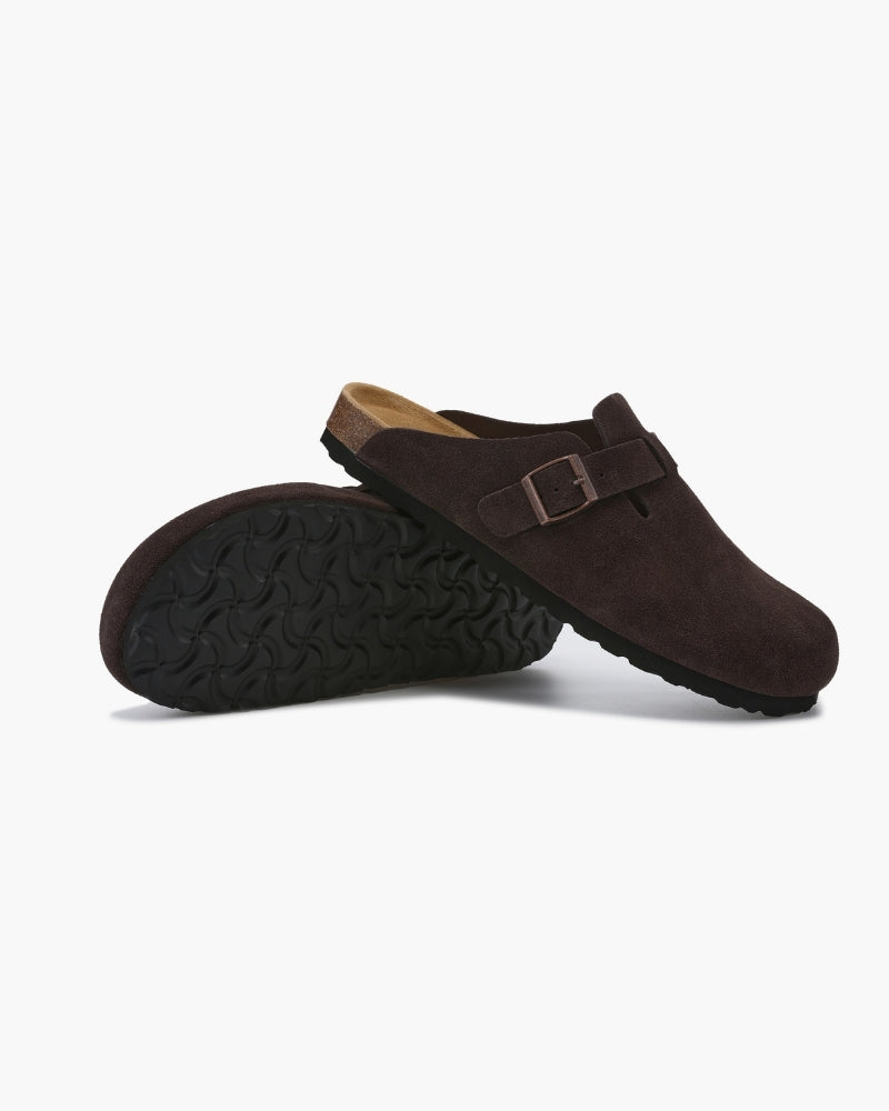Old Money-Inspired Suede Clogs