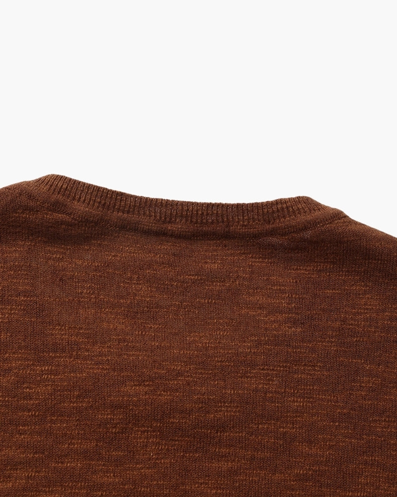 Essential Linen-Cotton Crewneck Top