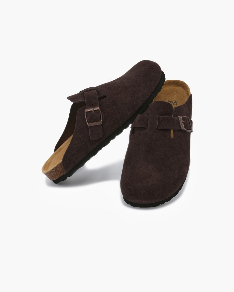 Old Money-Inspired Suede Clogs