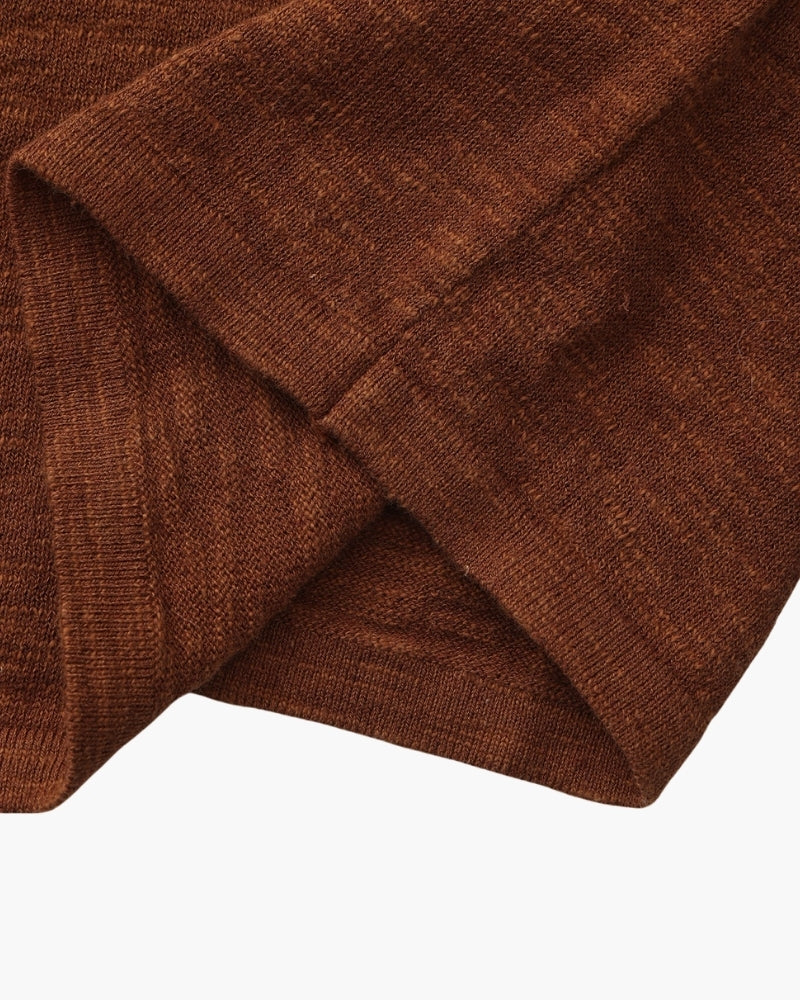 Essential Linen-Cotton Crewneck Top