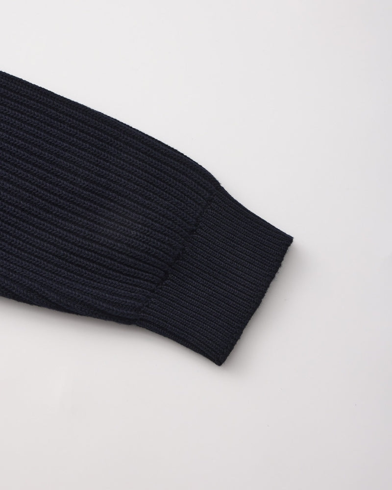 Ribbed Knit Crewneck Sweater