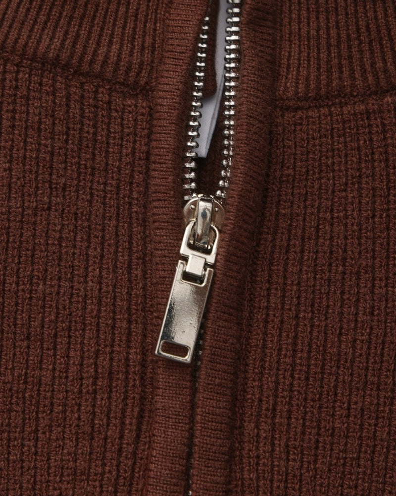 Refined Half-Zip Knit Pullover Sweater
