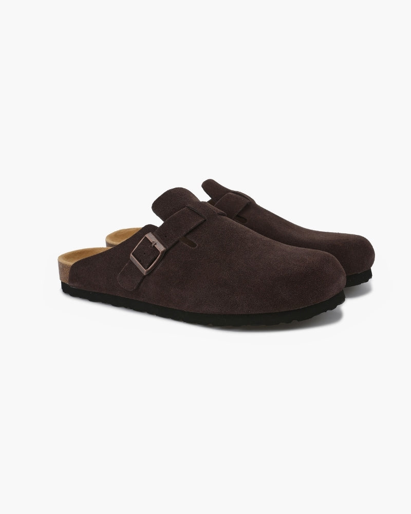 Old Money-Inspired Suede Clogs