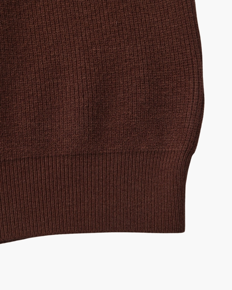 Refined Half-Zip Knit Pullover Sweater