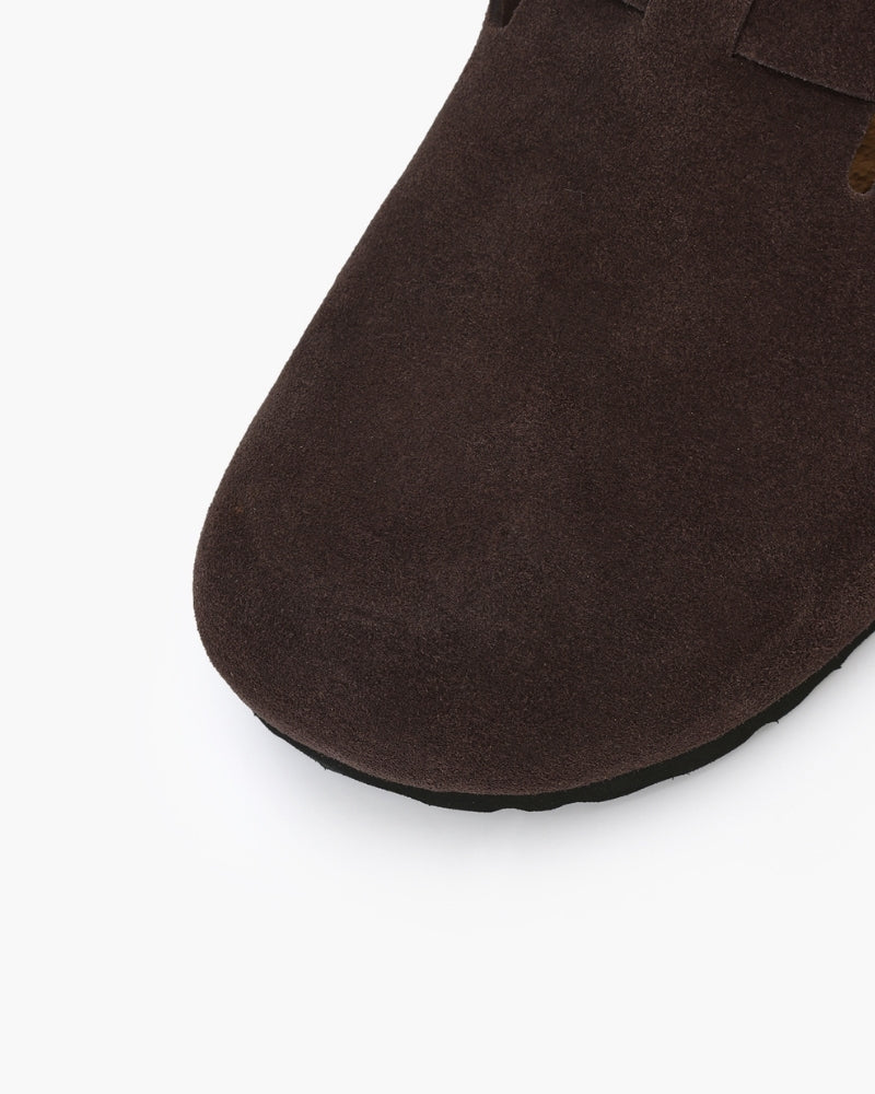 Old Money-Inspired Suede Clogs
