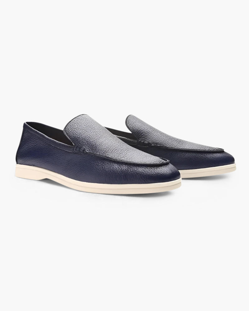 Classic Old Money Style Cowhide Leather Loafers