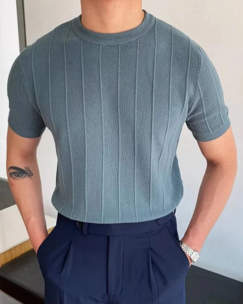 Cannes Ribbed Textured T-Shirt