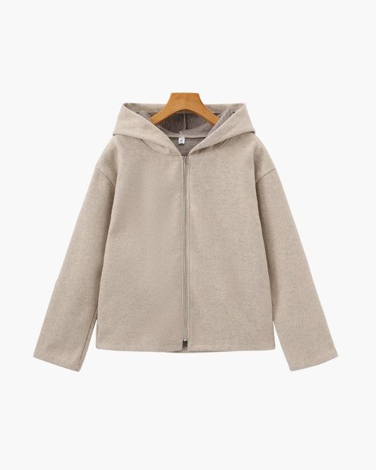 Marlow Wool Zip-Up Coat