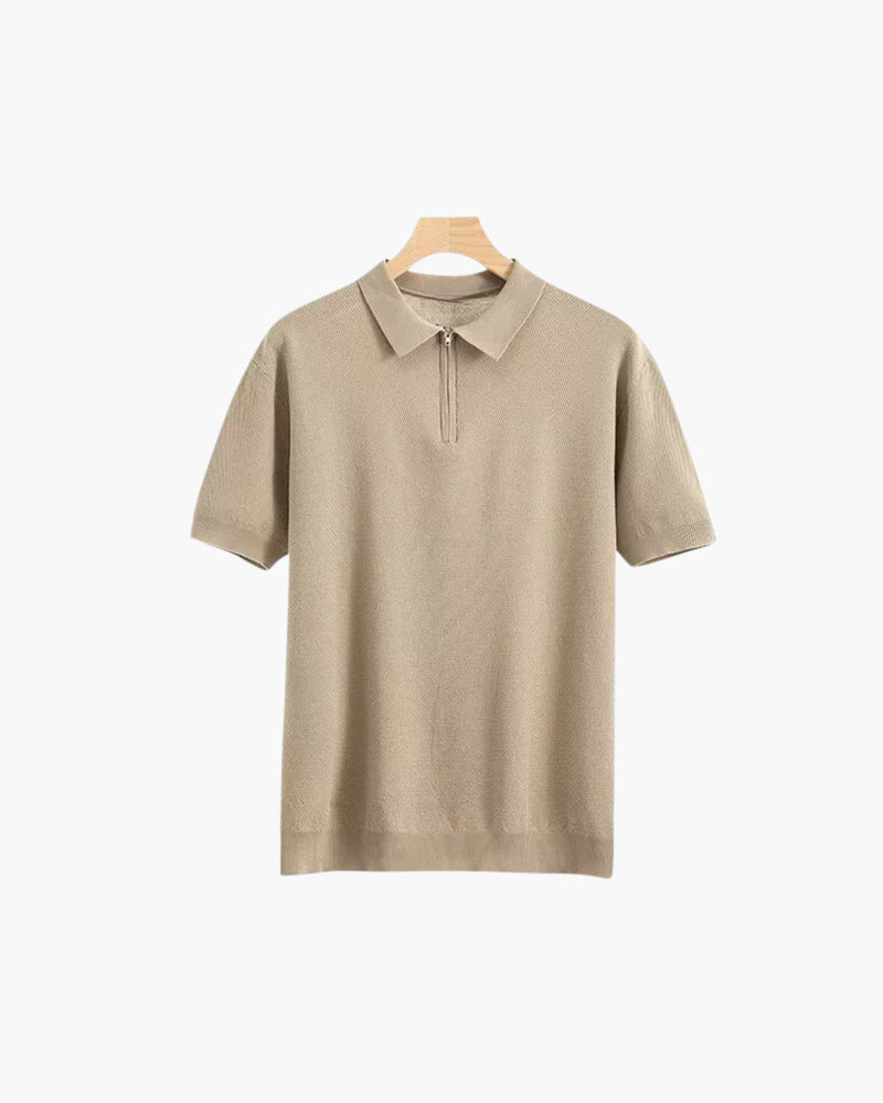 Marbella Classic Zip-Up Polo Shirt