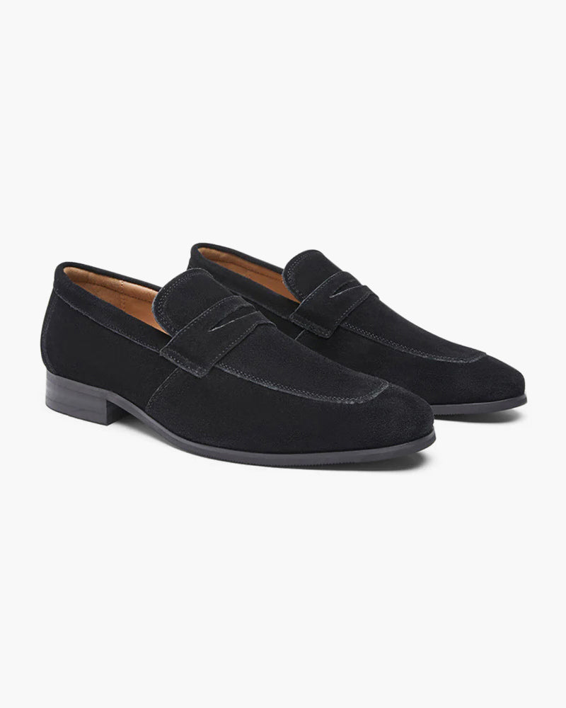Old Money Suede Penny Loafers – Timeless Elegance & Classic Comfort