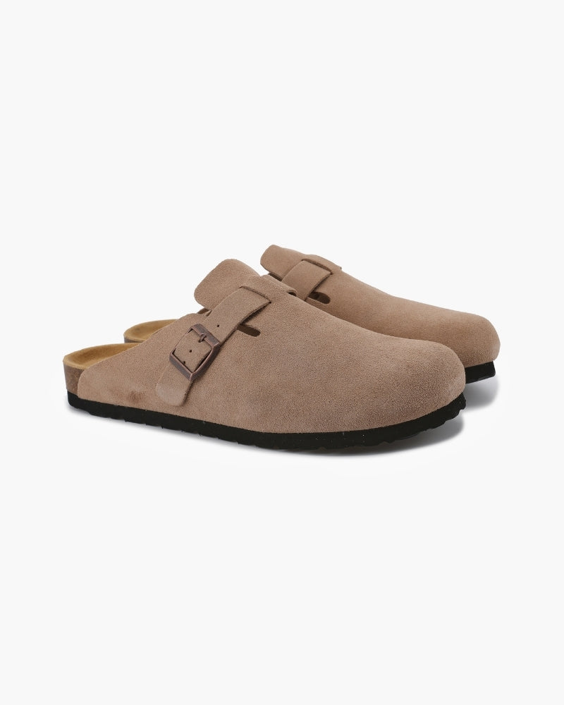 Old Money-Inspired Suede Clogs