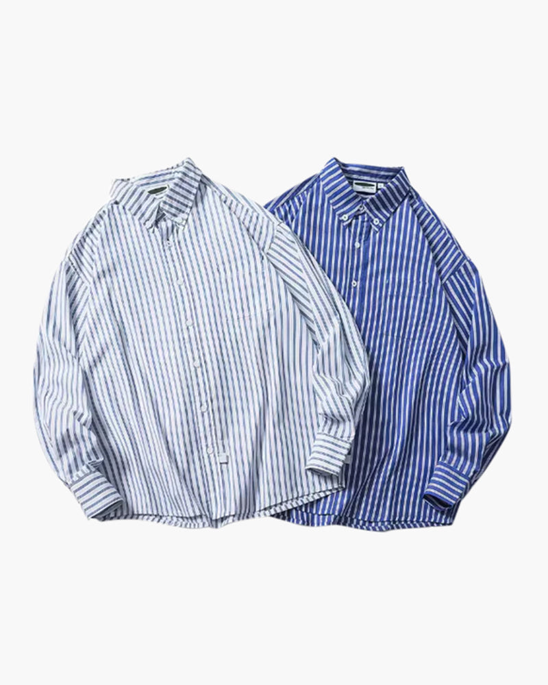 Relaxed Oversized Striped Shirt