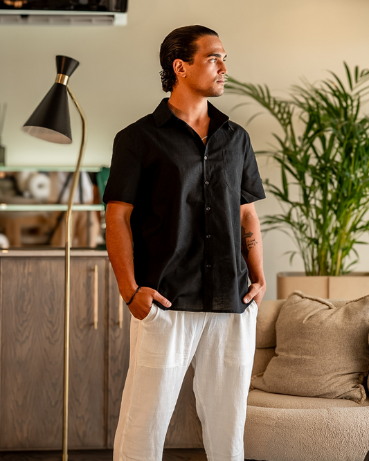 Cape Town Linen Short-Sleeve Shirt