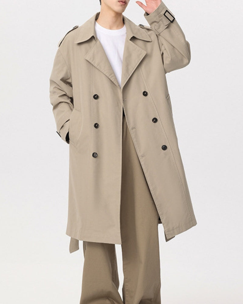 Timeless Classic Double-Breasted Trench Coat
