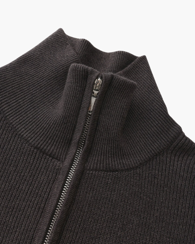Refined Half-Zip Knit Pullover Sweater