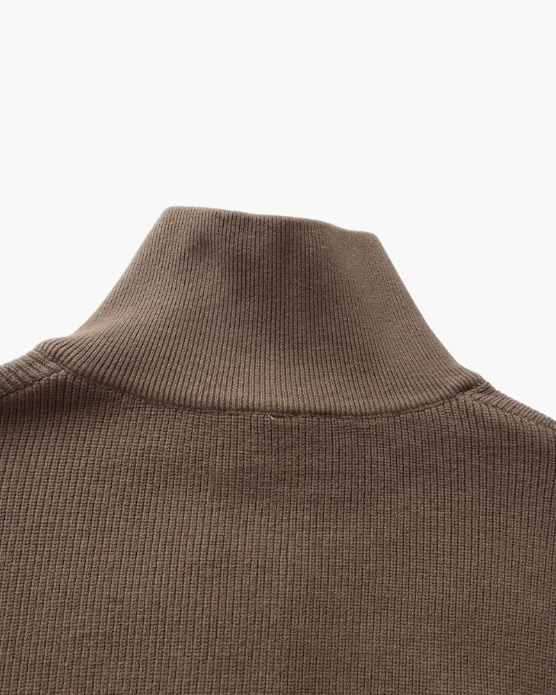 Refined Half-Zip Knit Pullover Sweater