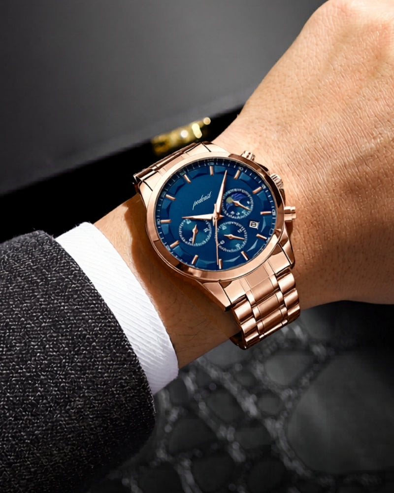 Precision Steel Chronograph Watch