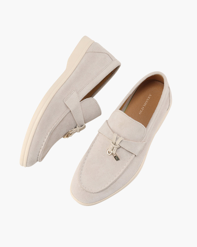 Elegant Old Money Suede Loafers for Women