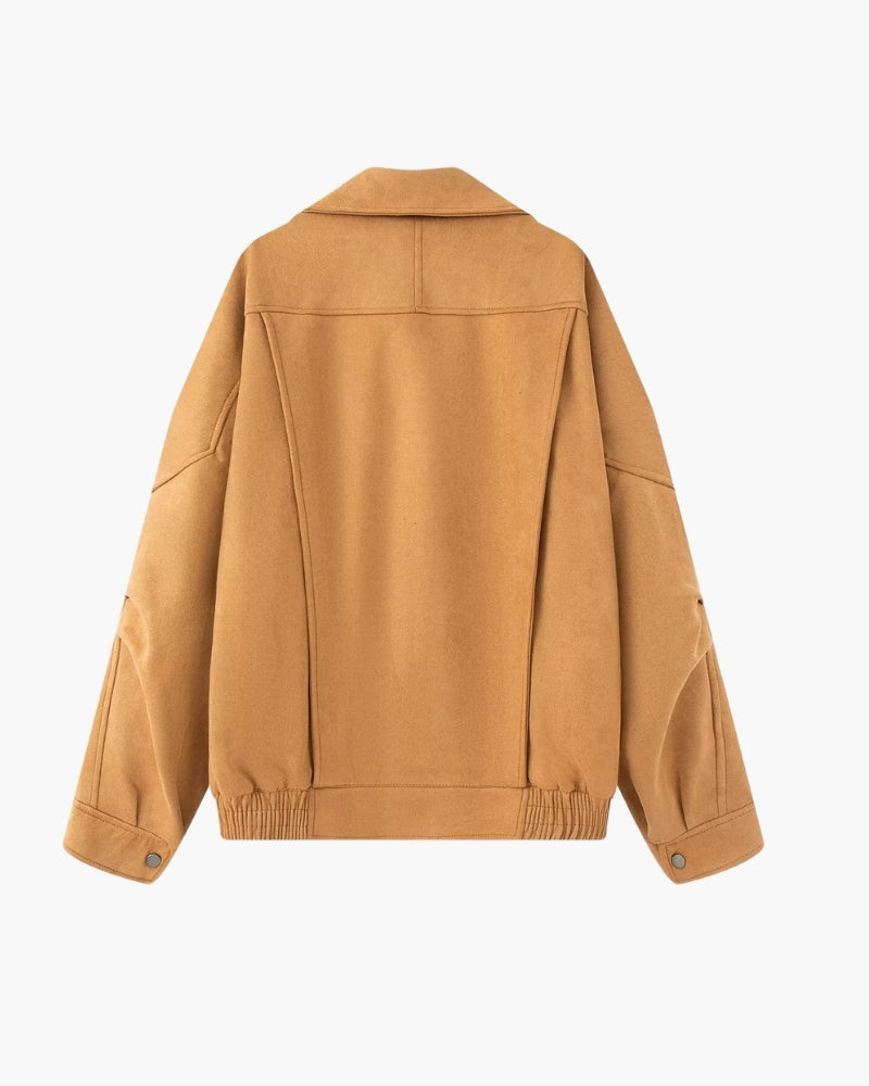 Vintage Suede Draped Jacket