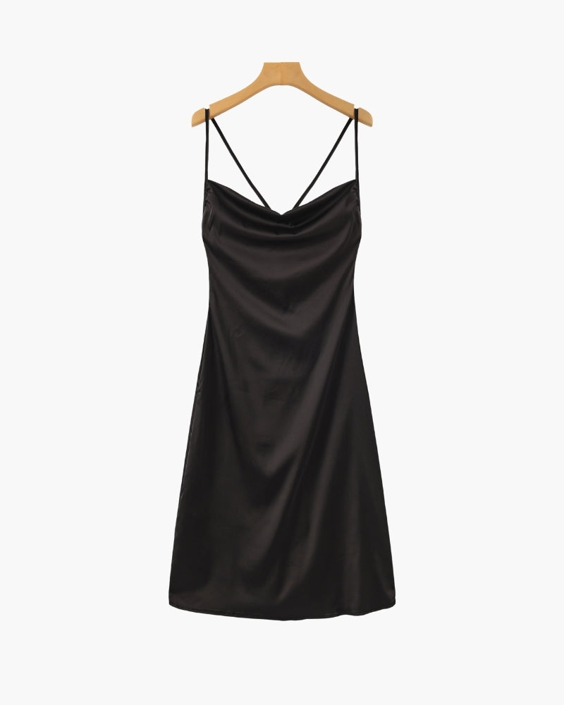 Elegant Old Money Silk Slip Dress