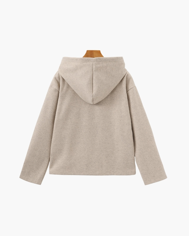 Marlow Wool Zip-Up Coat