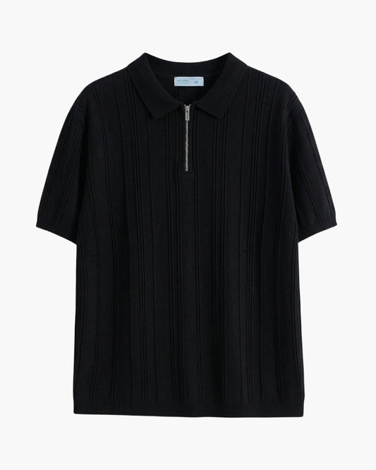 Signature Zip-Up Polo Shirt