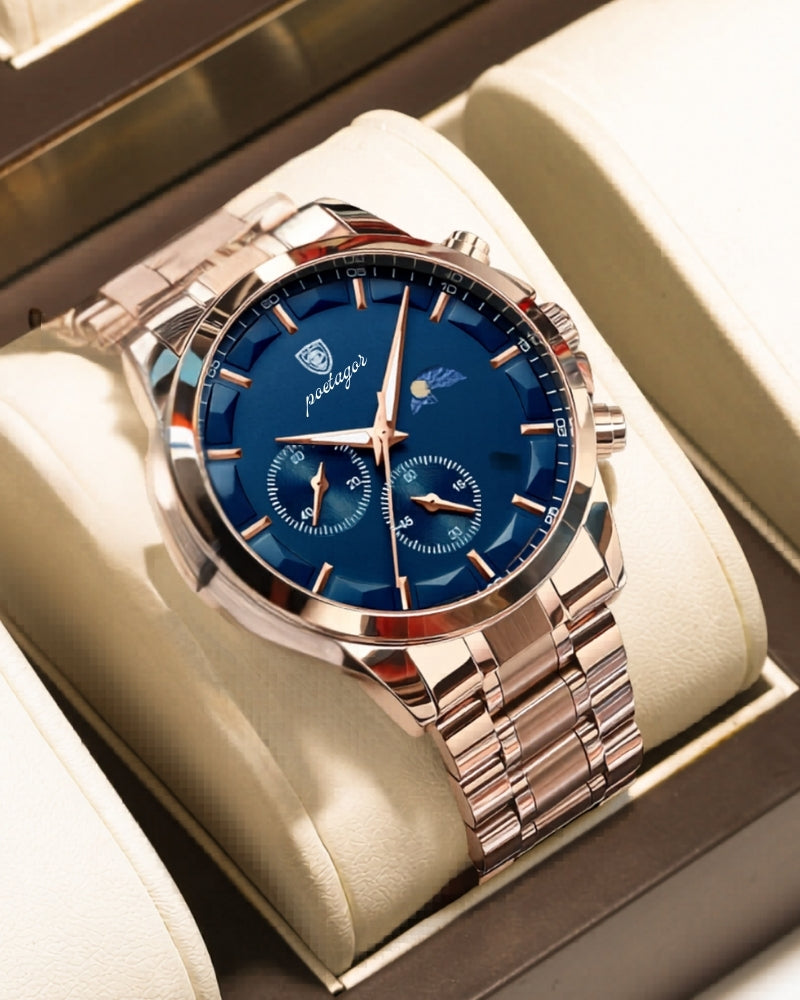 Precision Steel Chronograph Watch