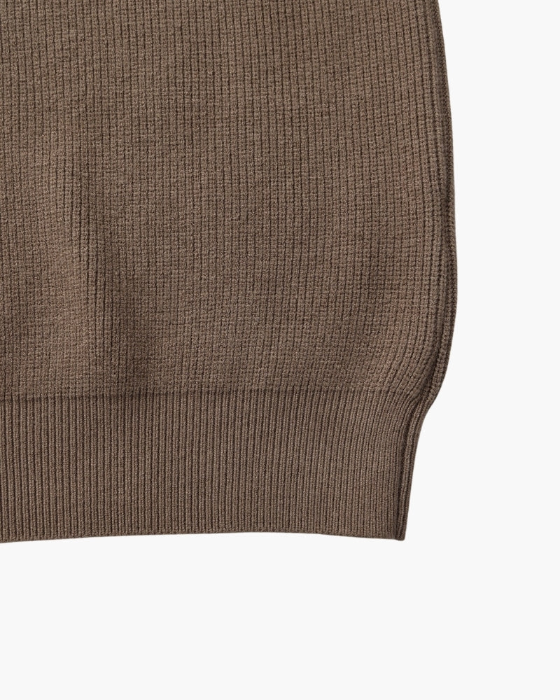 Refined Half-Zip Knit Pullover Sweater