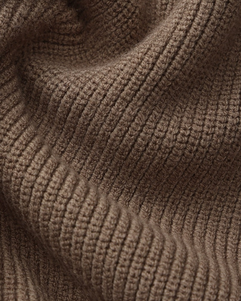Refined Half-Zip Knit Pullover Sweater