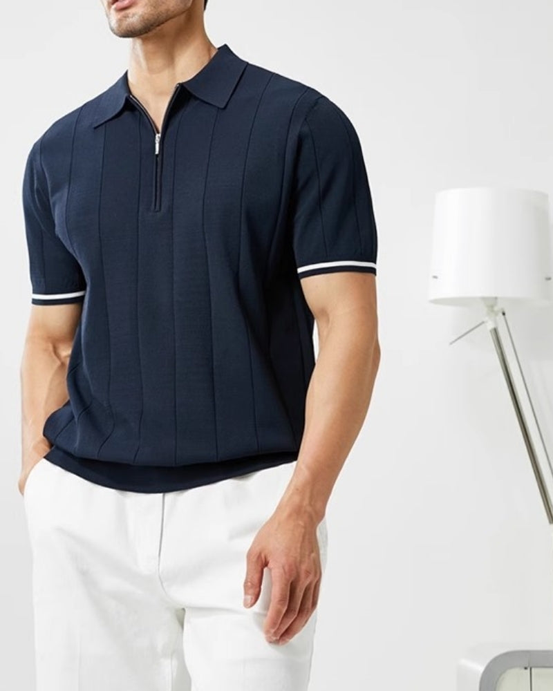 Signature Polo with Striking Contrast Trim