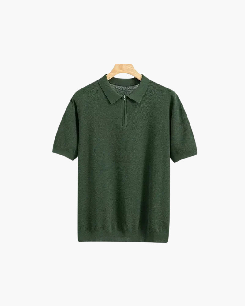 Marbella Classic Zip-Up Polo Shirt