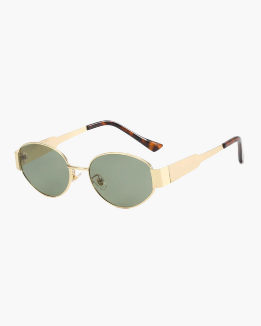 Stylish Emerald-Tinted Sunglasses