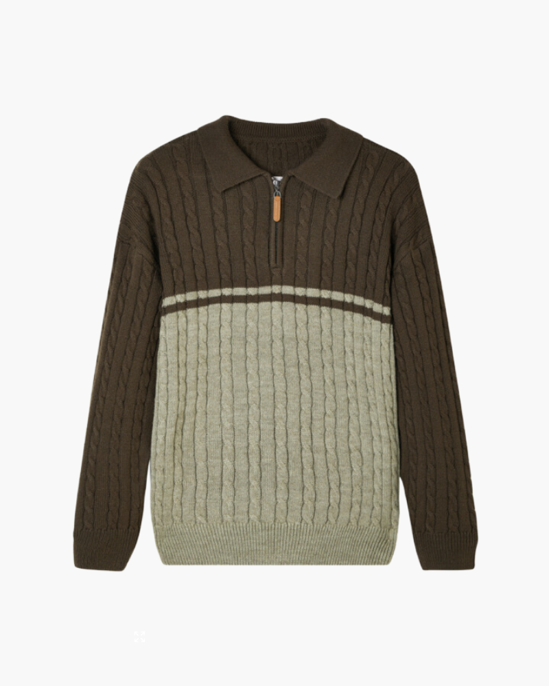 100% Premium Wool Full-Zip Sweater