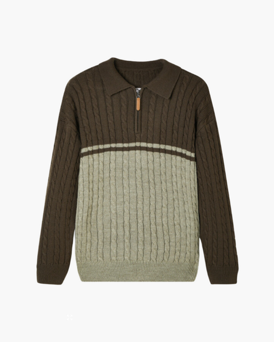 100% Premium Wool Full-Zip Sweater
