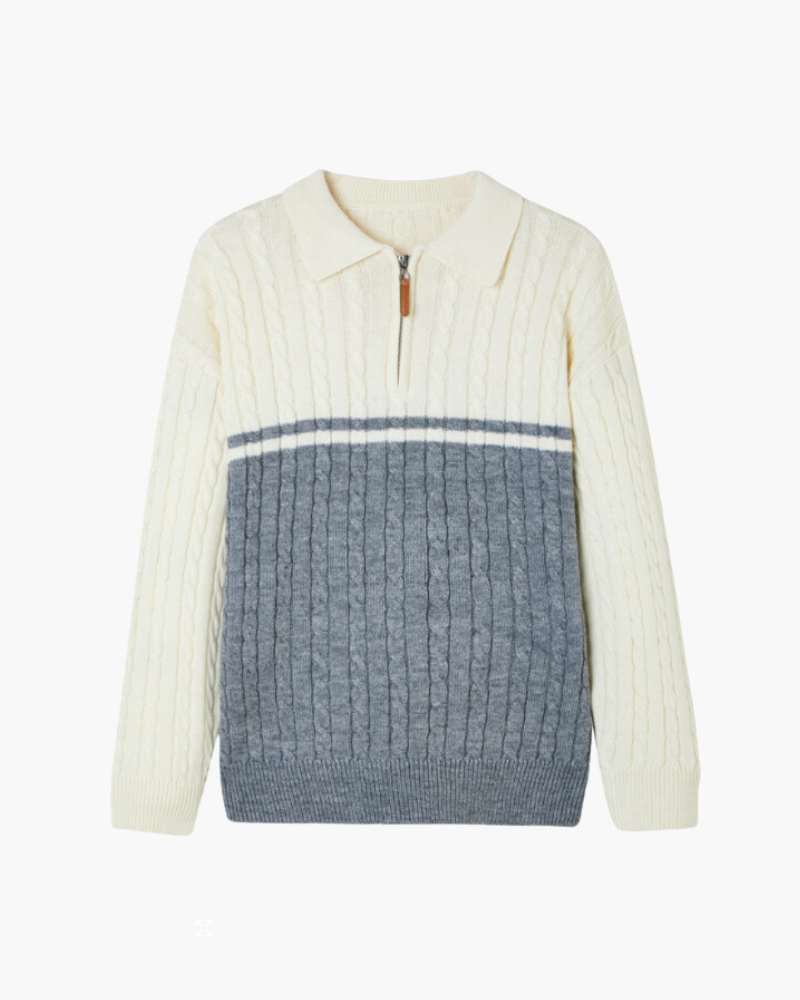 100% Premium Wool Full-Zip Sweater