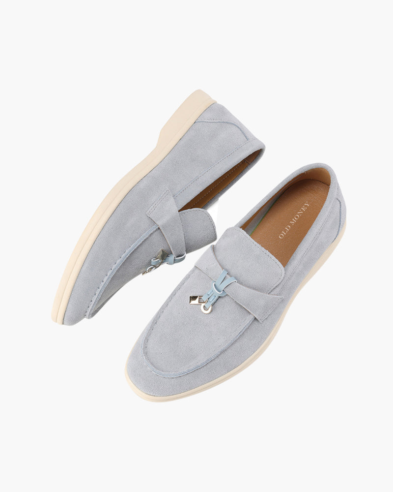 Elegant Old Money Suede Loafers for Women