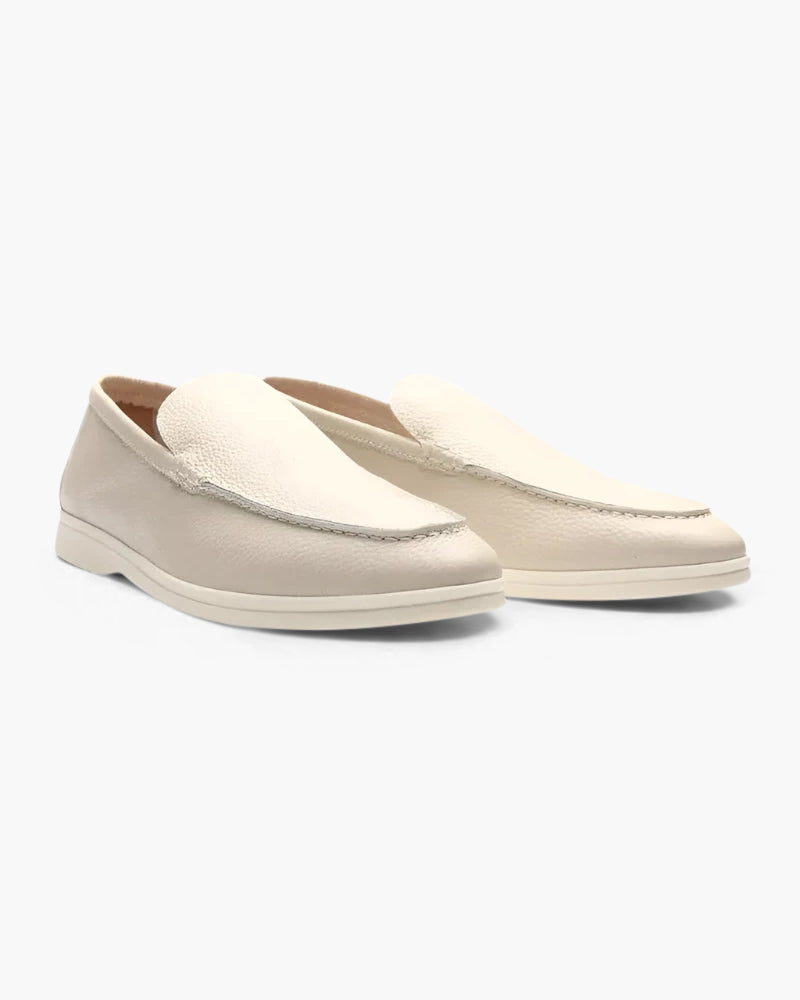 Classic Old Money Style Cowhide Leather Loafers