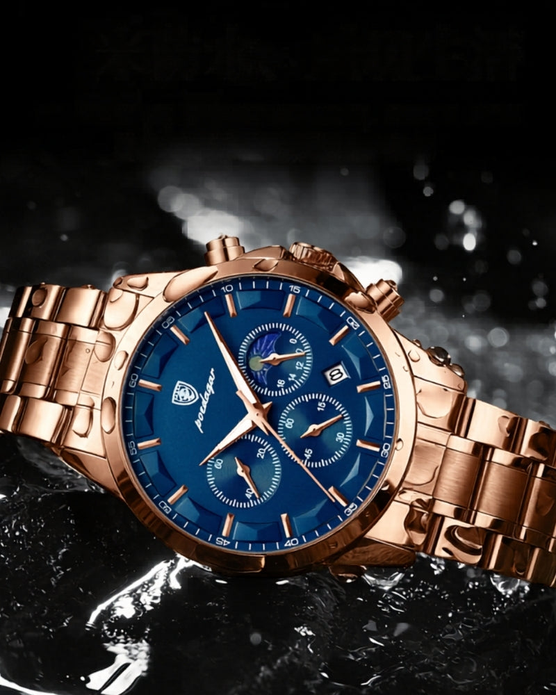 Precision Steel Chronograph Watch