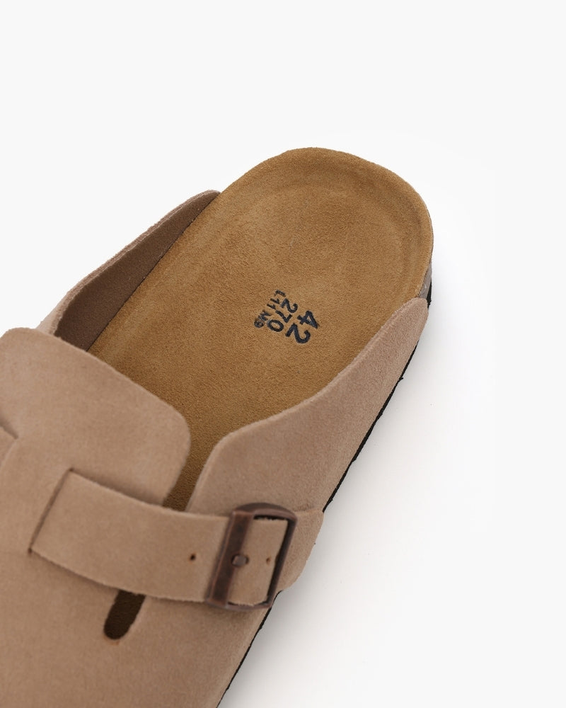 Old Money-Inspired Suede Clogs