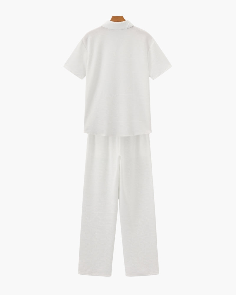 Polo & Pantalon Set Trendy – Stil și Confort pentru Orice Ocazie