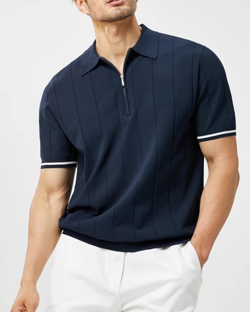 Signature Polo with Striking Contrast Trim