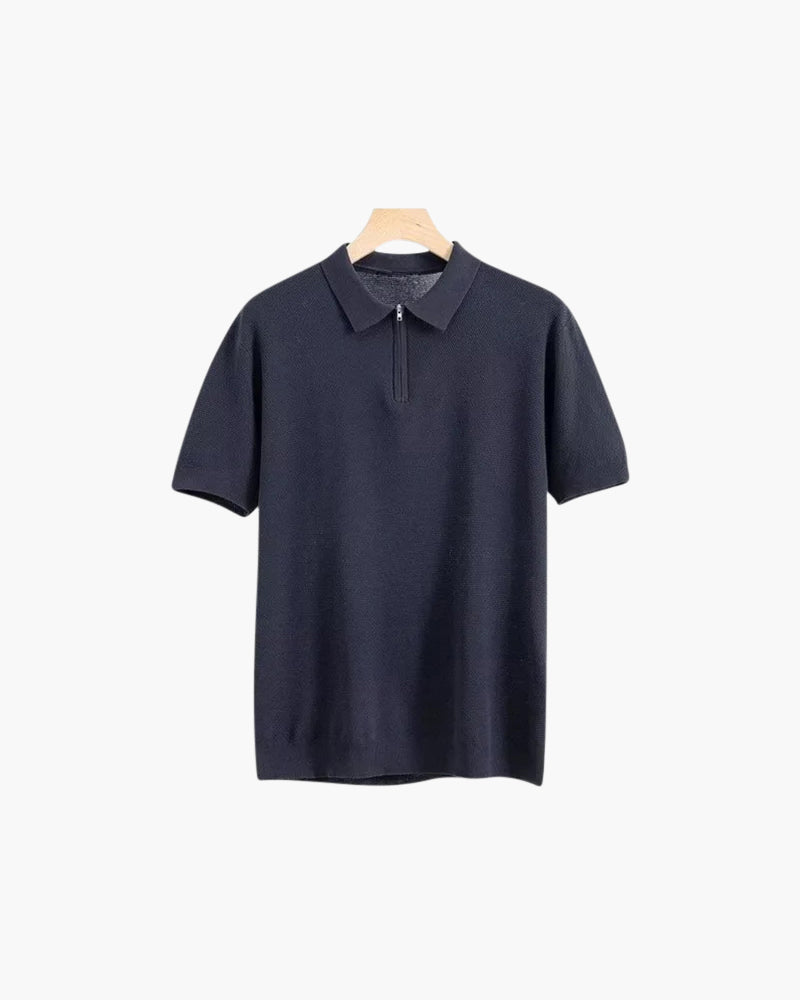 Marbella Classic Zip-Up Polo Shirt