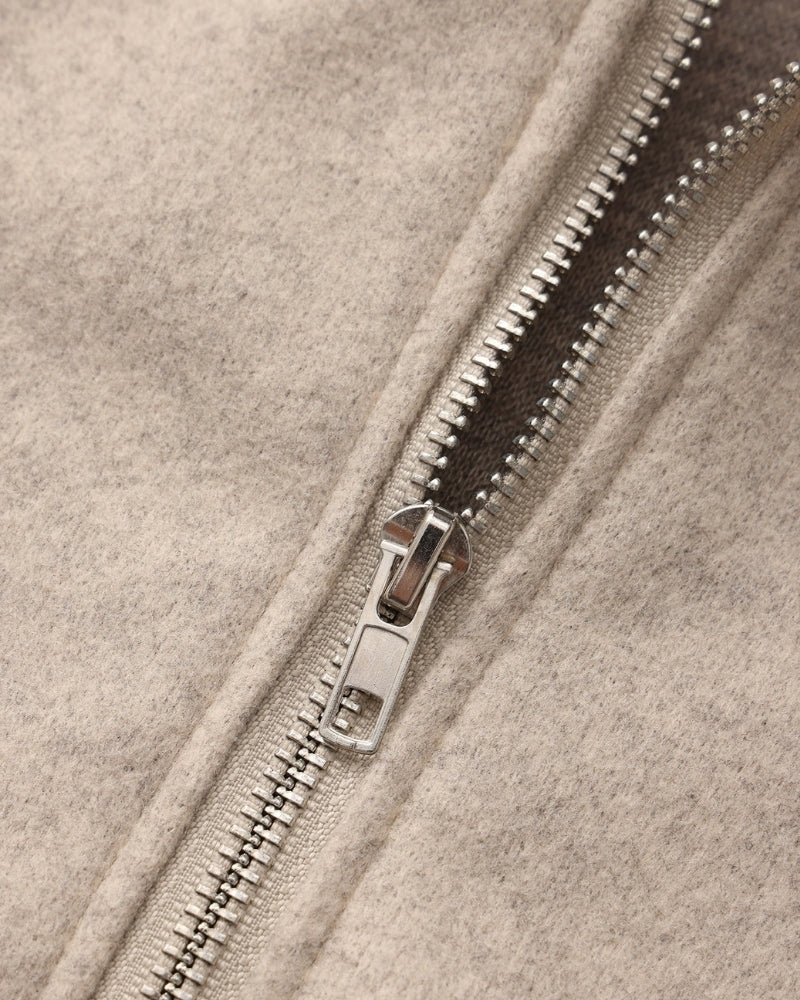 Marlow Wool Zip-Up Coat