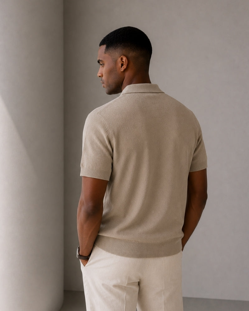 Marbella Classic Zip-Up Polo Shirt